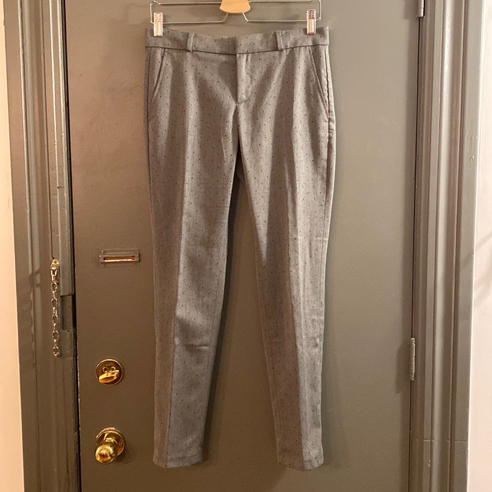 Banana Republic Ryan Pant in Grey Black Dot EUC